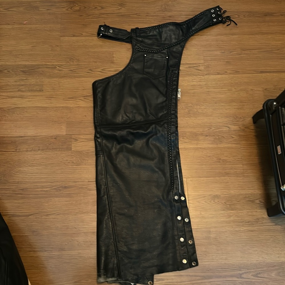 Xelement women’s Braided leather chaps